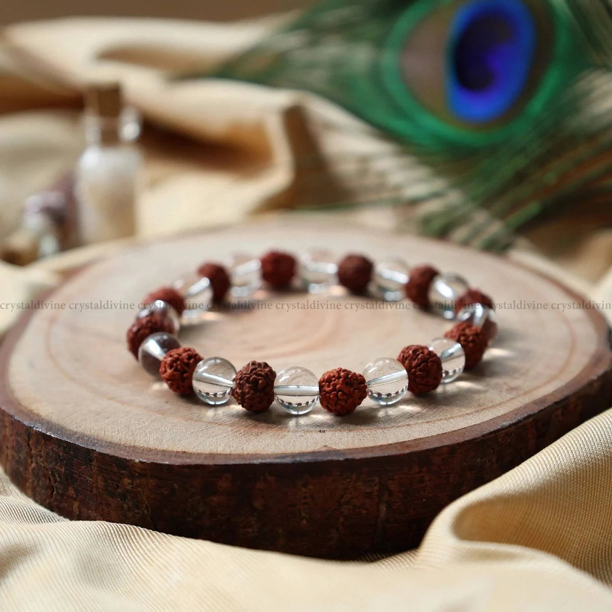 Rudraksha Crystal Bracelet